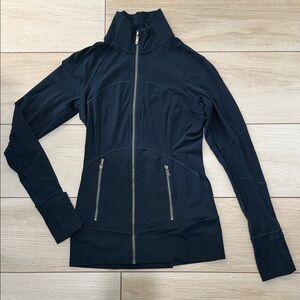 Lululemon Navy Blue Full Zip Up Athletic Jacket for Running Work Outs or Leisure